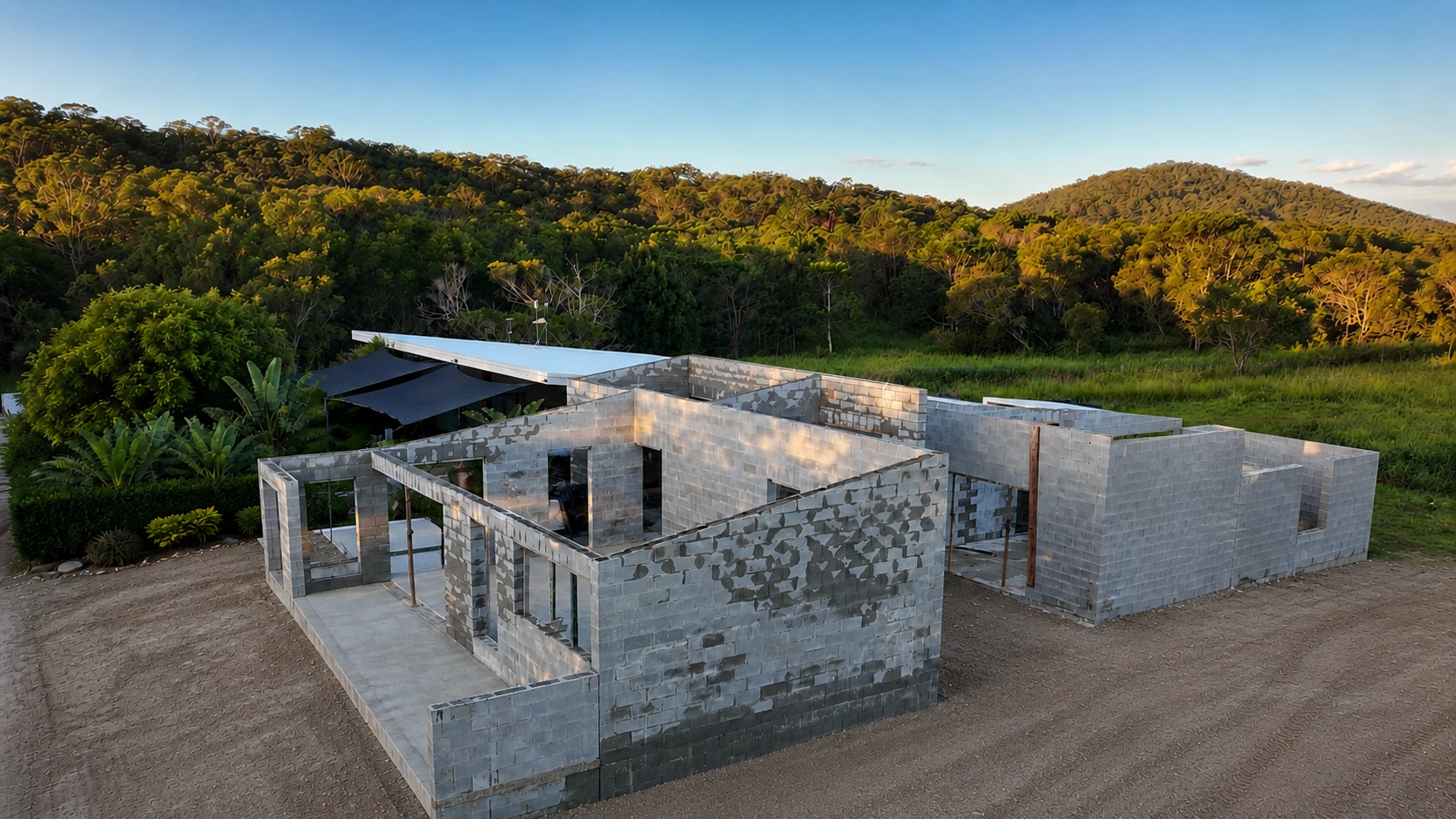Block house construction