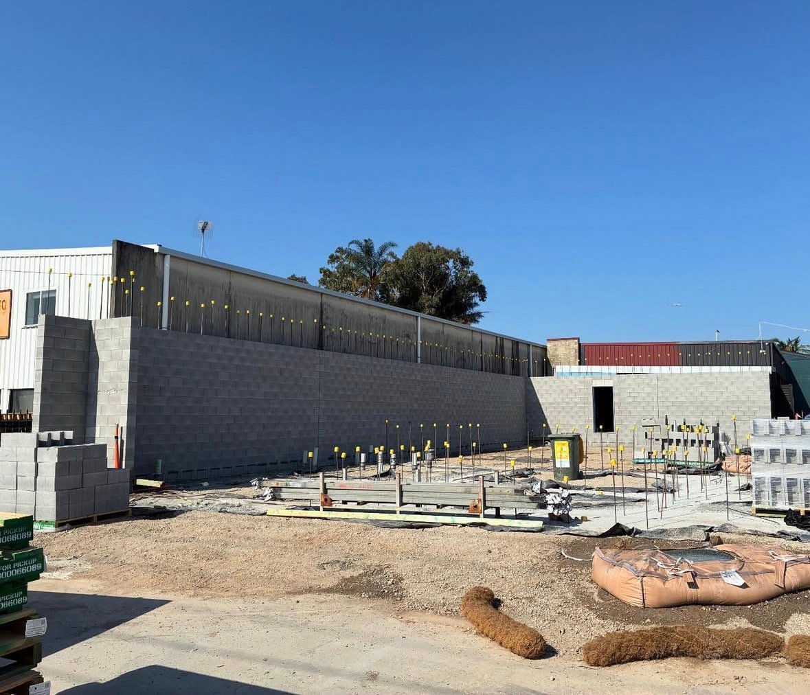 Block office build